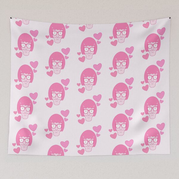 Item preview, cute pink heart tina belcher  (design 1) designed and sold by Ash-Doll.