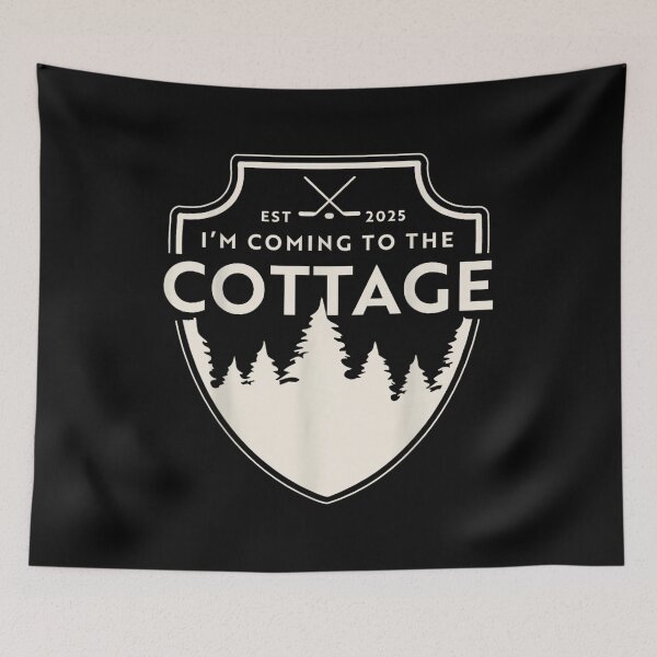 Item preview, I Am Coming To The Cottage Outdoor Adventure Badge Design designed and sold by Serene woods.