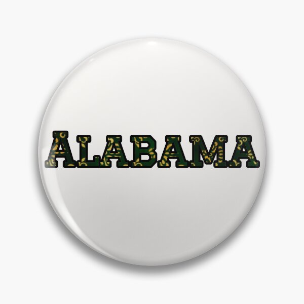 Item preview, Alabama Pride Typography | Forest Green & Gold Abstract Design designed and sold by Long Family Gifts.