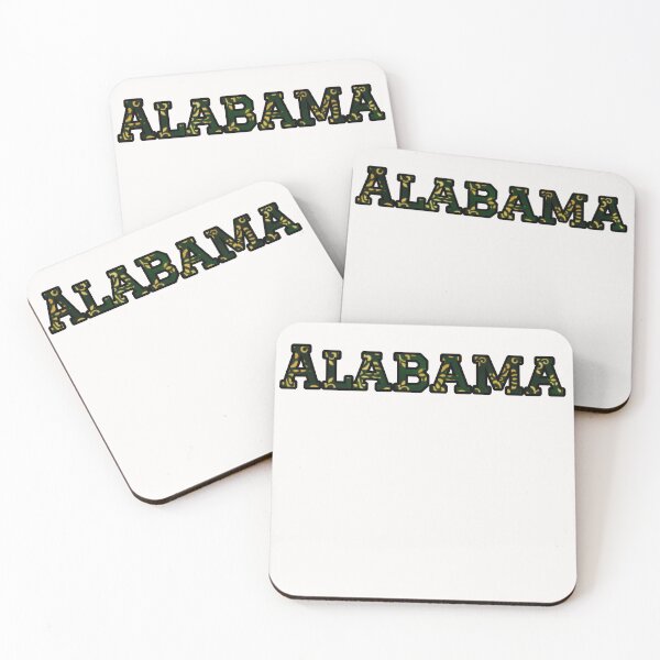 Item preview, Alabama Pride Typography | Forest Green & Gold Abstract Design designed and sold by Long Family Gifts.