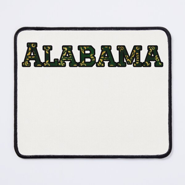 Item preview, Alabama Pride Typography | Forest Green & Gold Abstract Design designed and sold by Long Family Gifts.