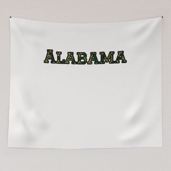 Item preview, Alabama Pride Typography | Forest Green & Gold Abstract Design designed and sold by Long Family Gifts.