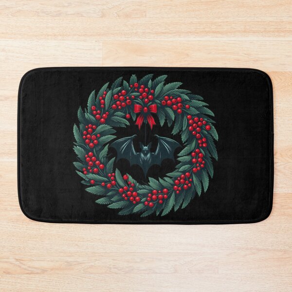 Item preview, Bat Christmas Wreath Gothic Holiday Decor designed and sold by pxxfsewmfd48.