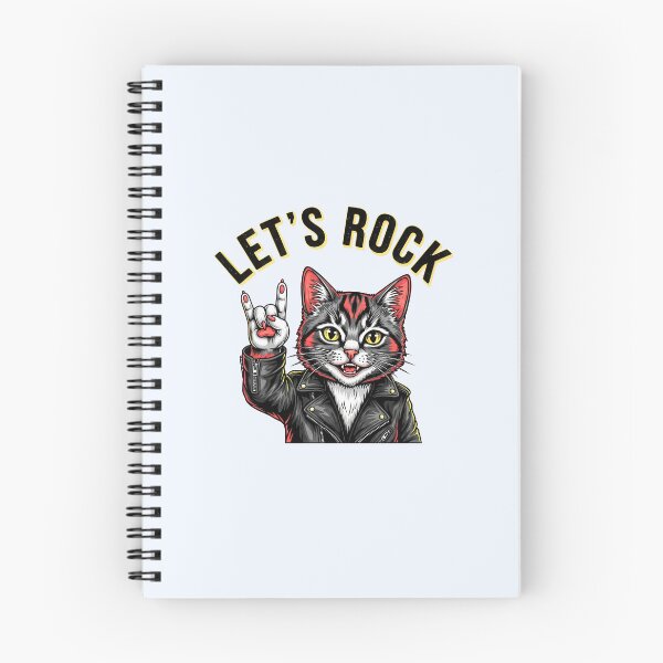 Item preview, Let’s Rock Cat Illustration designed and sold by nuel-art.