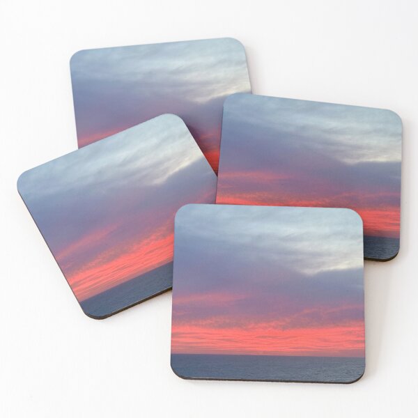 Item preview, Red and Blue Sky at Sea in the middle of the Pacific Ocean designed and sold by WanderingLife.
