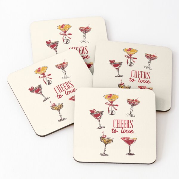 Item preview, Cheers to Love Vintage Cocktail Illustration designed and sold by MaiZephyr.