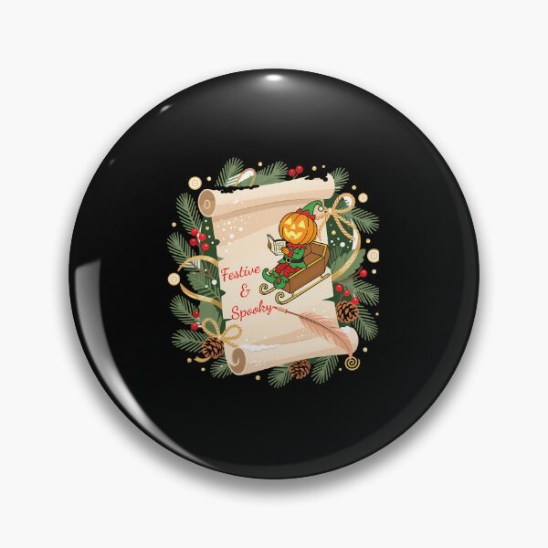 Item preview, Festive Spooky Christmas Scroll Vintage Goth Holiday designed and sold by pxxfsewmfd48.