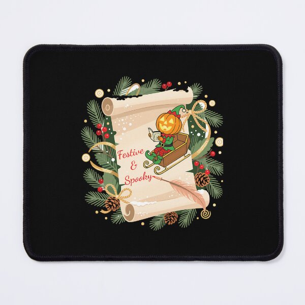 Item preview, Festive Spooky Christmas Scroll Vintage Goth Holiday designed and sold by pxxfsewmfd48.