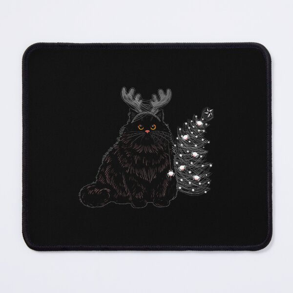 Item preview, Meowy Gothmas Black Cat With Antlers Dark Holiday designed and sold by pxxfsewmfd48.