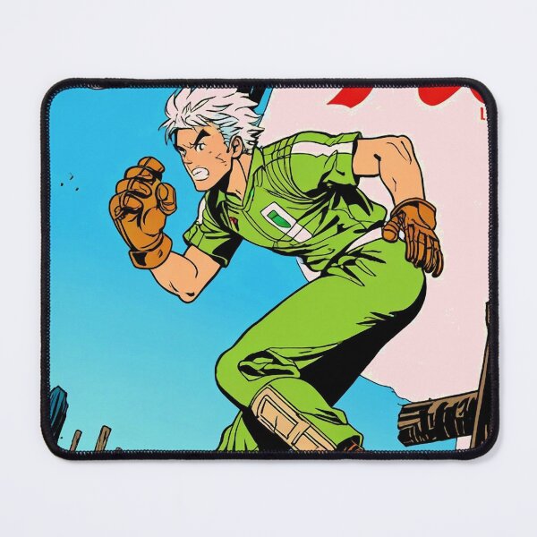 Item preview, Vintage 90s Anime Baseball Player - Green Uniform Action Manga Art designed and sold by ShadowsInk.