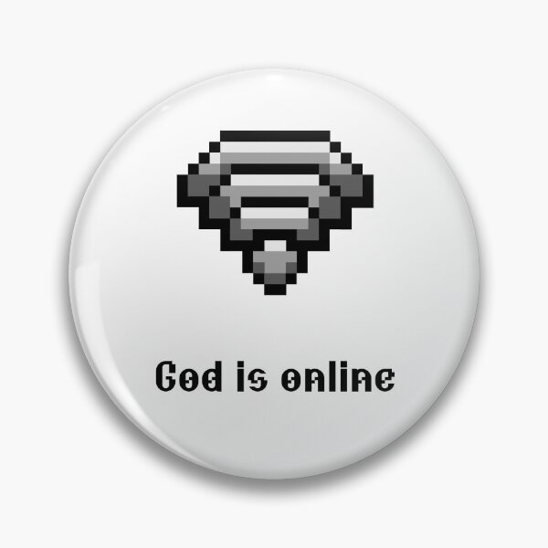 Item preview, God Is Online Pixel Faith | Retro Webcore Christian Art designed and sold by Blessed Be Your Name.