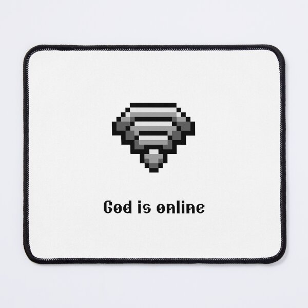 Artikelvorschau, Gott ist online – Pixel-Glaube | Retro-Webcore-Christliche Kunst entworfen und verkauft von Blessed Be Your Name.