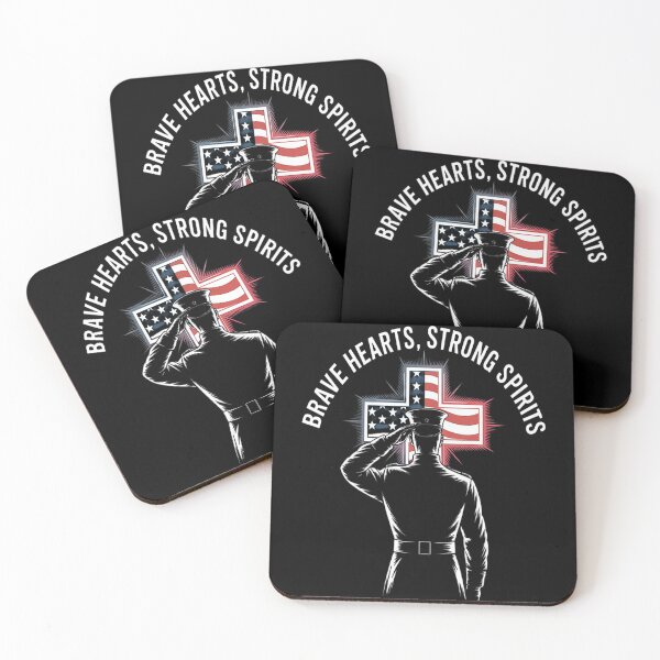 Item preview, Brave Hearts Strong Spirits Salute To Freedom Military Pride designed and sold by NicolaMail.
