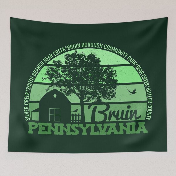 Item preview, Bruin Pennsylvania Sunset Retro Vintage Local Pride Logo designed and sold by CRHPOD20.