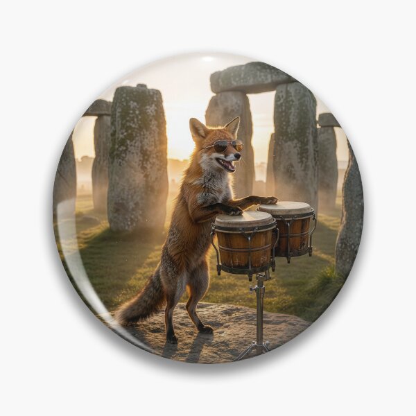 Item preview, Bongo Fox at Stonehenge designed and sold by Tridentulus.