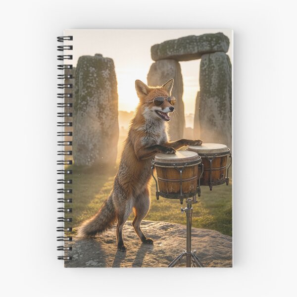 Item preview, Bongo Fox at Stonehenge designed and sold by Tridentulus.