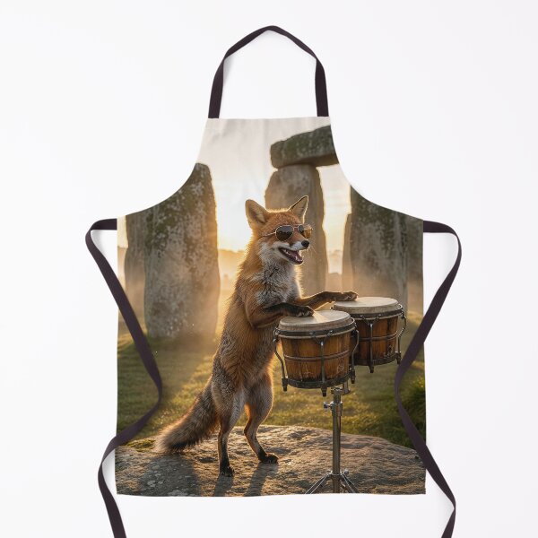 Item preview, Bongo Fox at Stonehenge designed and sold by Tridentulus.