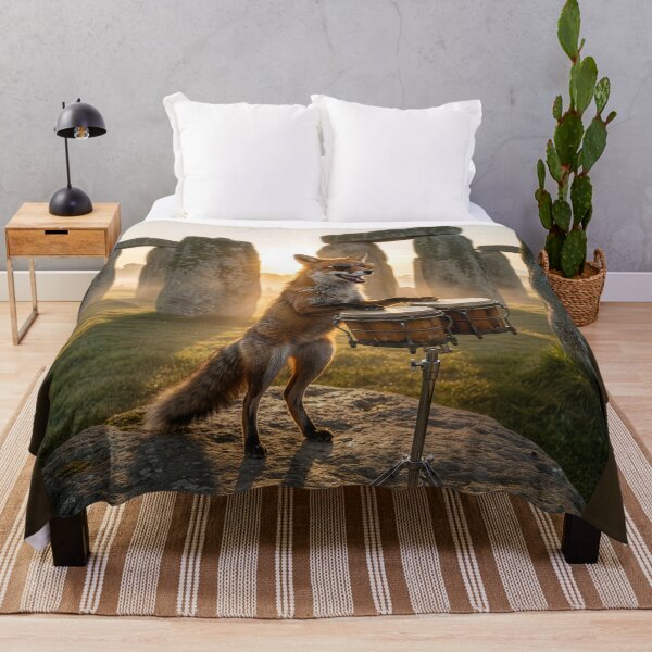 Item preview, Bongo Fox at Stonehenge designed and sold by Tridentulus.