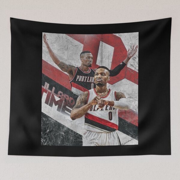 Item preview, Damian Lillard Basketball Paper Poster Trail Blazers designed and sold by CathrineStark.