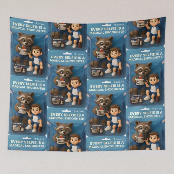 Item preview, Laundry Time Raccoon – Cute Helper Toy Box Edition designed and sold by ZKOZKOHI.