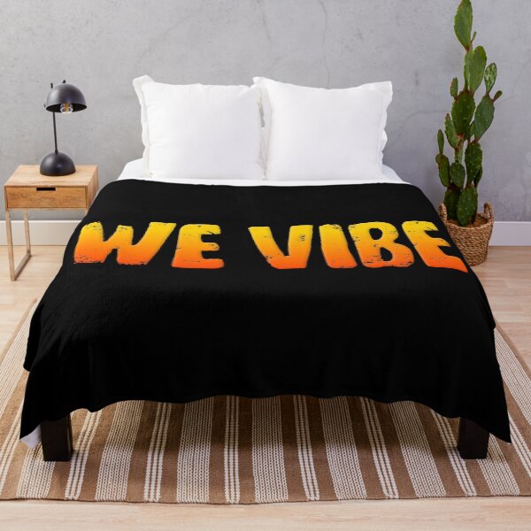 Item preview, We vibe, Orange Typography designed and sold by Memes N Lore .