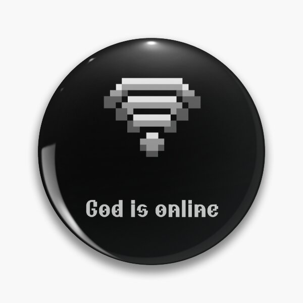 Item preview, God Is Online Pixel Christian Art | Retro Webcore Faith designed and sold by Blessed Be Your Name.