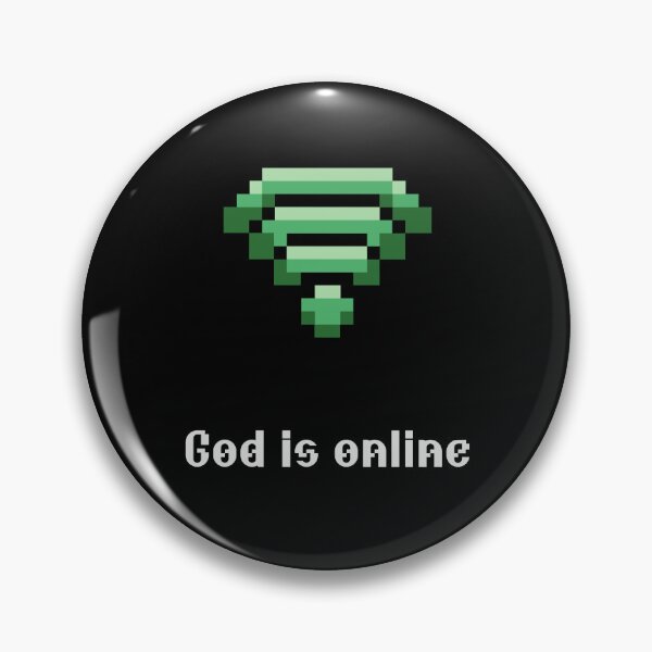 Item preview, God Is Online Pixel Christian Art | Retro Webcore Faith designed and sold by Blessed Be Your Name.