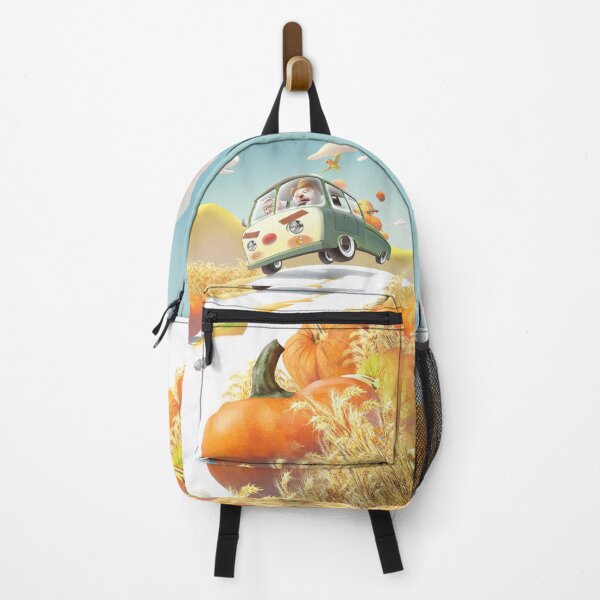 Item preview, Harvest Journey – Smiling Bichon & Miss Meow in Pumpkin Carriage designed and sold by ZKOZKOHI.