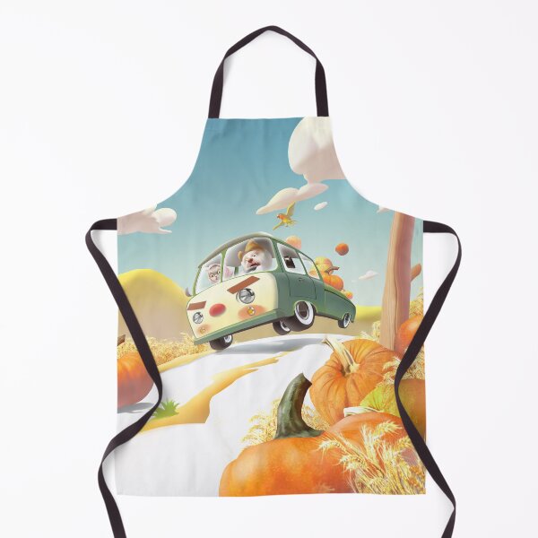 Item preview, Harvest Journey – Smiling Bichon & Miss Meow in Pumpkin Carriage designed and sold by ZKOZKOHI.