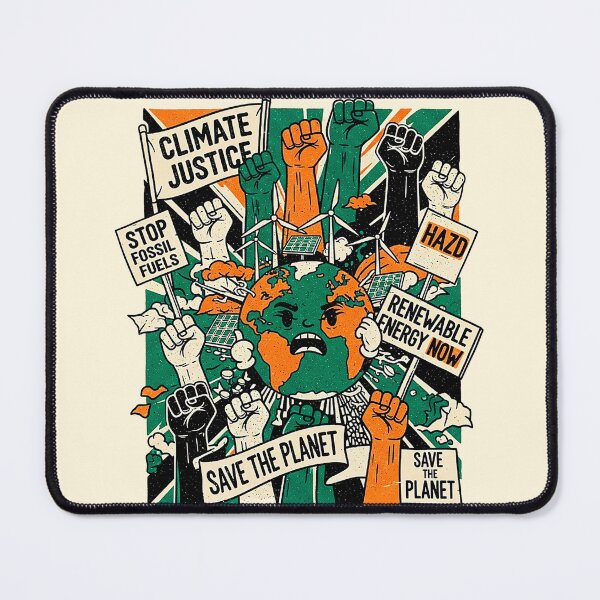 Item preview, Vintage Climate Justice Protest Art designed and sold by SholoStudio.