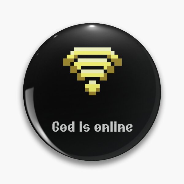 Item preview, God Is Online Y2K Christian Art | Retro Webcore Faith designed and sold by Blessed Be Your Name.