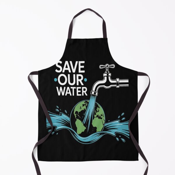 Item preview, Save Our Waters Earth Day Clean Water Conservation designed and sold by TheRetroStyle.