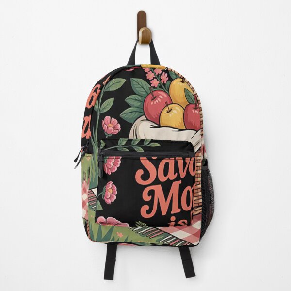 Item preview, Savor This Moment Is Enough Picnic Basket designed and sold by TheRetroStyle.