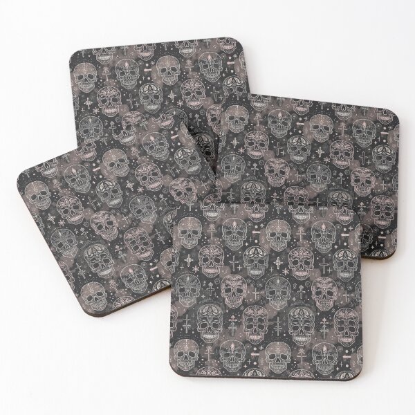 Item preview, Pink Goth Skull Grunge Seamless designed and sold by Afishero.