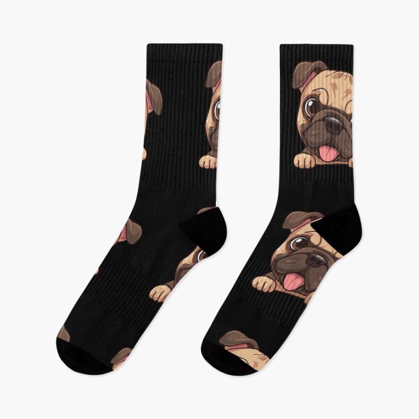 Item preview, Playful French Bulldog – Cute Cartoon Puppy on Black Background designed and sold by PixelVibe782.