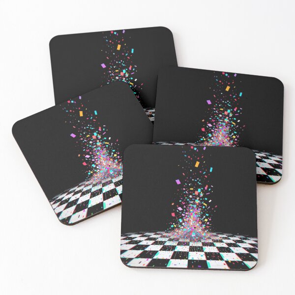 Item preview, RGB Glitch Collapse – Digital Distortion on Black Background designed and sold by PixelVibe782.
