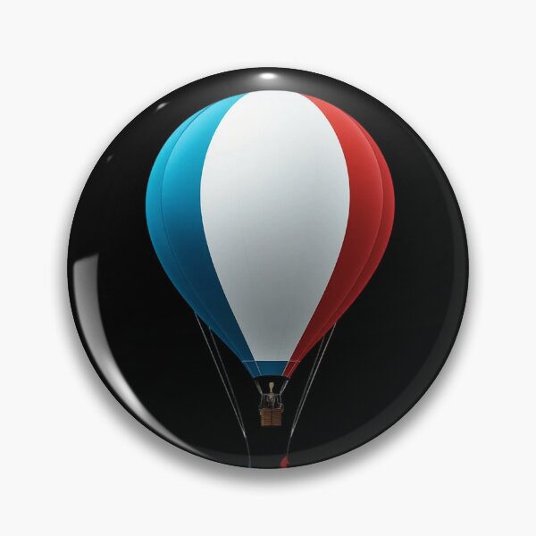 Item preview, Dual Color Balloon – Minimalist Floating Contrast on Black Background designed and sold by PixelVibe782.