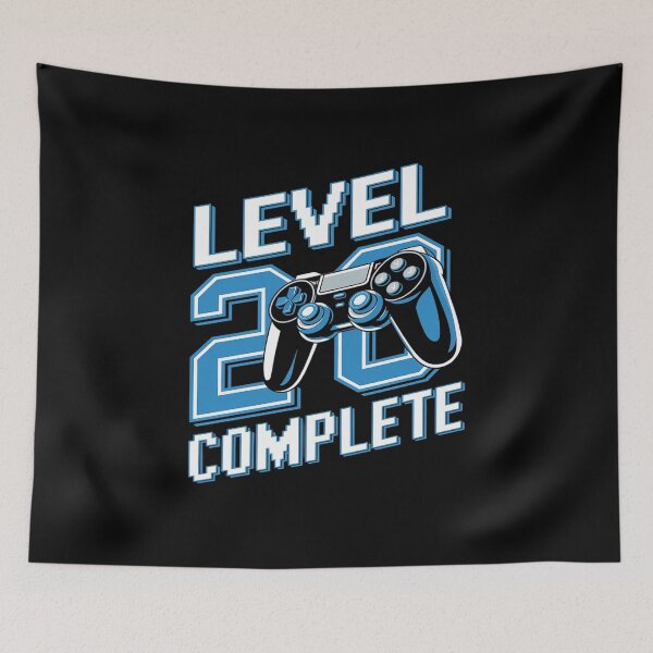 Item preview, Level 20 Complete 20 Years Old Gamers 20th Birthday  designed and sold by angolinnArt.