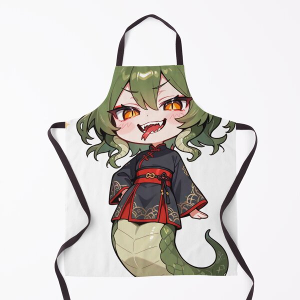 Item preview, Chibi Snake Temple Priestess – Cute Anime Zodiac Style Illustration designed and sold by PCGWindom.