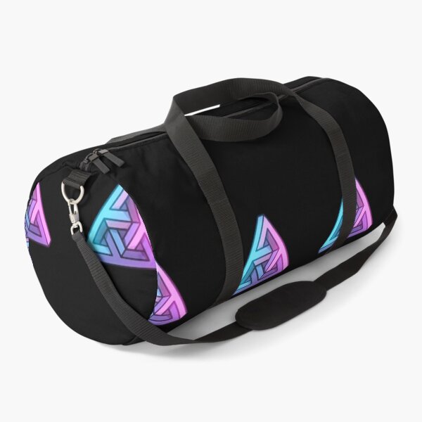 Item preview, Neon Impossible Triangle – Surreal Optical Illusion in Gradient Glow designed and sold by PixelVibe782.