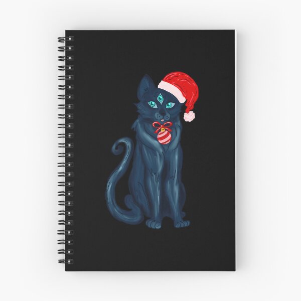 Item preview, Three Eyed Black Cat in Santa Hat Gothmas Kitty designed and sold by pxxfsewmfd48.