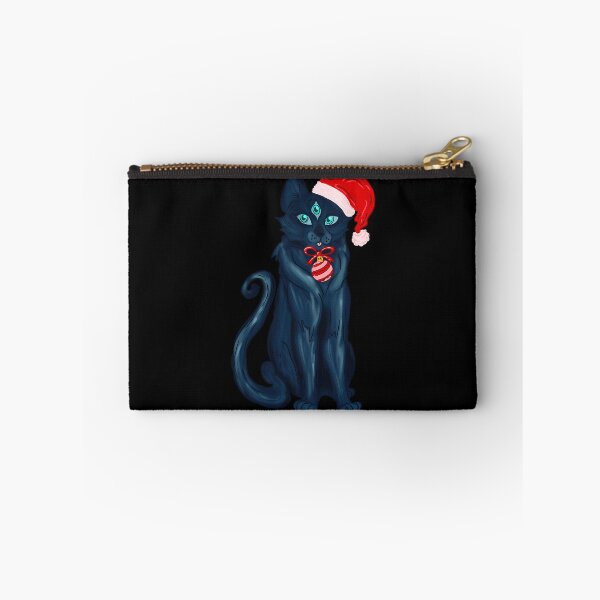 Item preview, Three Eyed Black Cat in Santa Hat Gothmas Kitty designed and sold by pxxfsewmfd48.