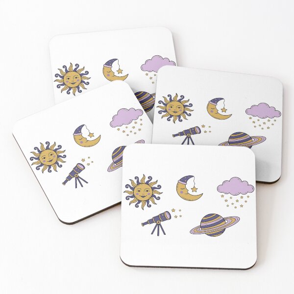 Item preview, Cute Celestial Witch Sticker Sheet - Sun Moon Saturn & Stars designed and sold by ColorTheoryLab.