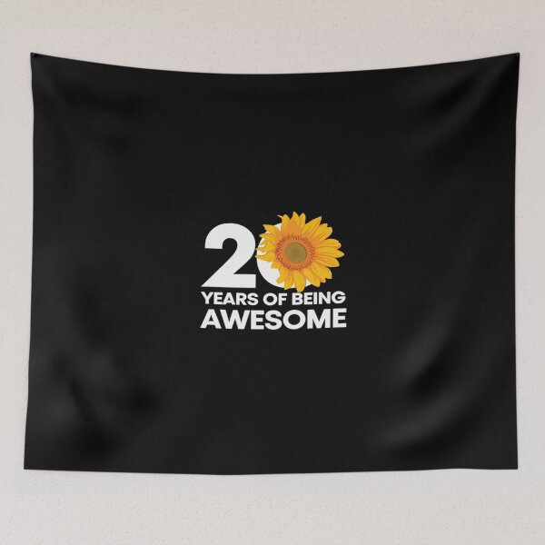 Item preview, 20 Years Old 20th Birthday Sunflower designed and sold by PowAcademy.