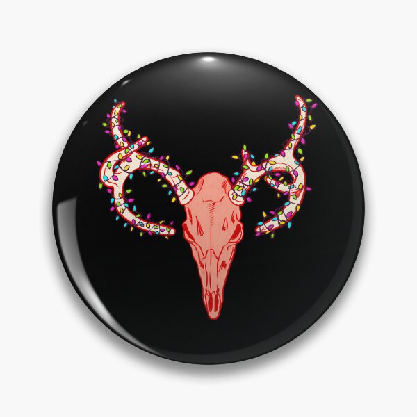 Item preview, Stag Skull With Fairy Lights Creepy Christmas Gothmas designed and sold by pxxfsewmfd48.