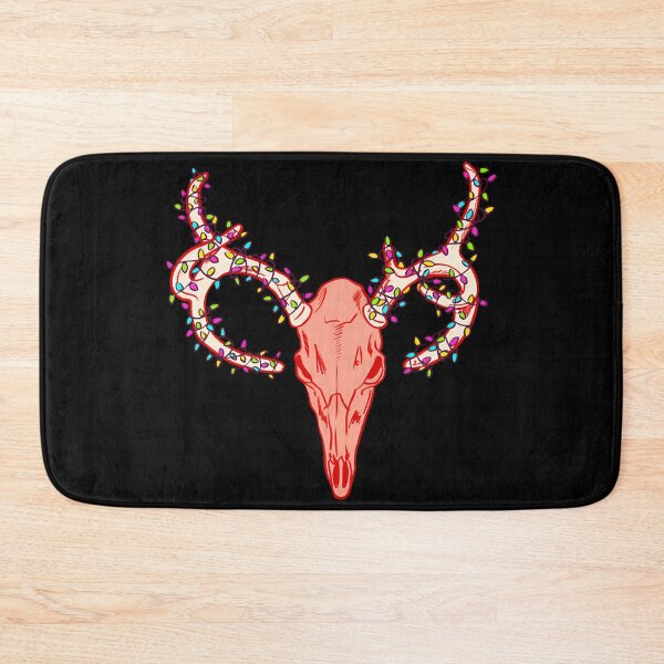 Item preview, Stag Skull With Fairy Lights Creepy Christmas Gothmas designed and sold by pxxfsewmfd48.