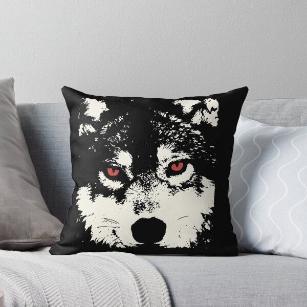Item preview, Fierce Wolf Portrait - Bold Black & White Stare designed and sold by trajeado14.