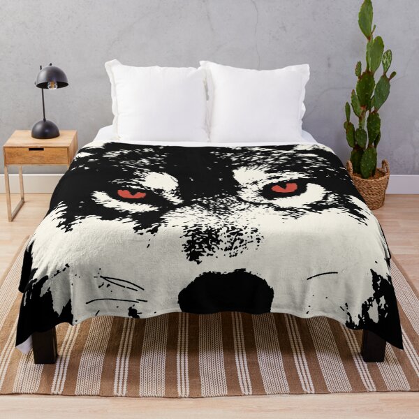 Item preview, Fierce Wolf Portrait - Bold Black & White Stare designed and sold by trajeado14.