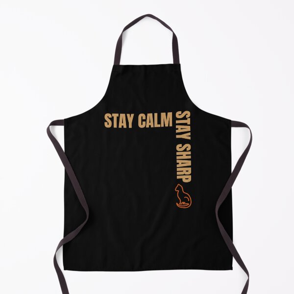 Item preview, Stay Calm Stay Sharp – Observant Cat Symbol designed and sold by GentleStudio.