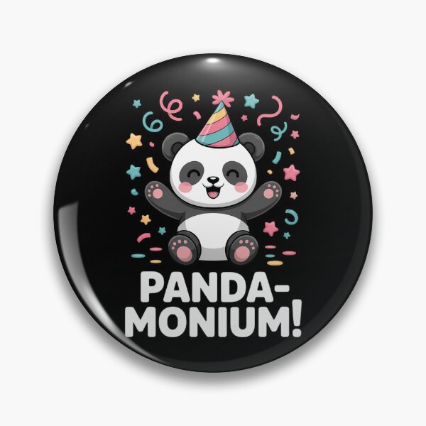 Item preview, Panda Panda-monium Cute Animal Pun Kawaii designed and sold by FaithAbbott.
